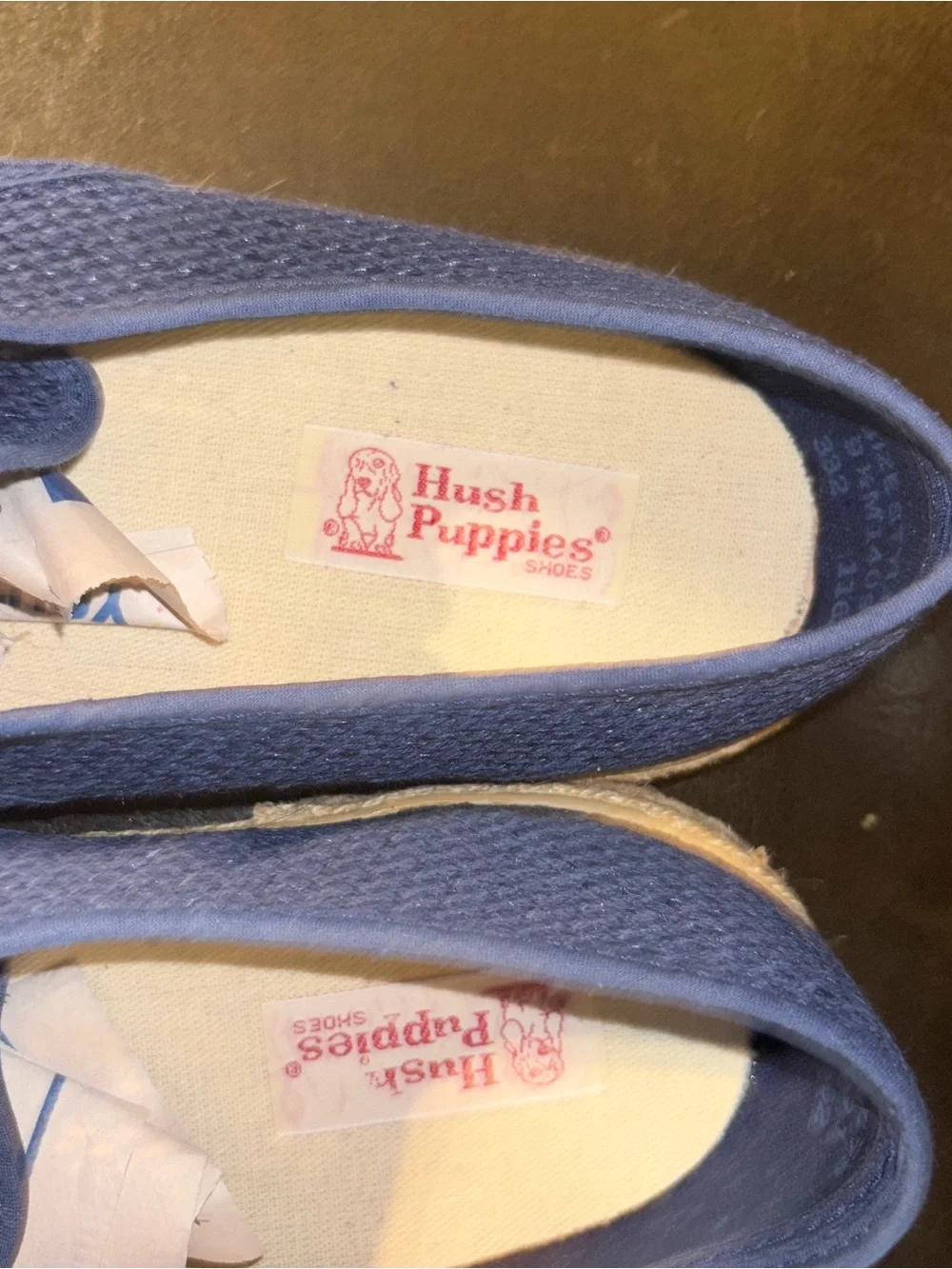 Hush Puppies Light Blue Slip-On Mesh Flats